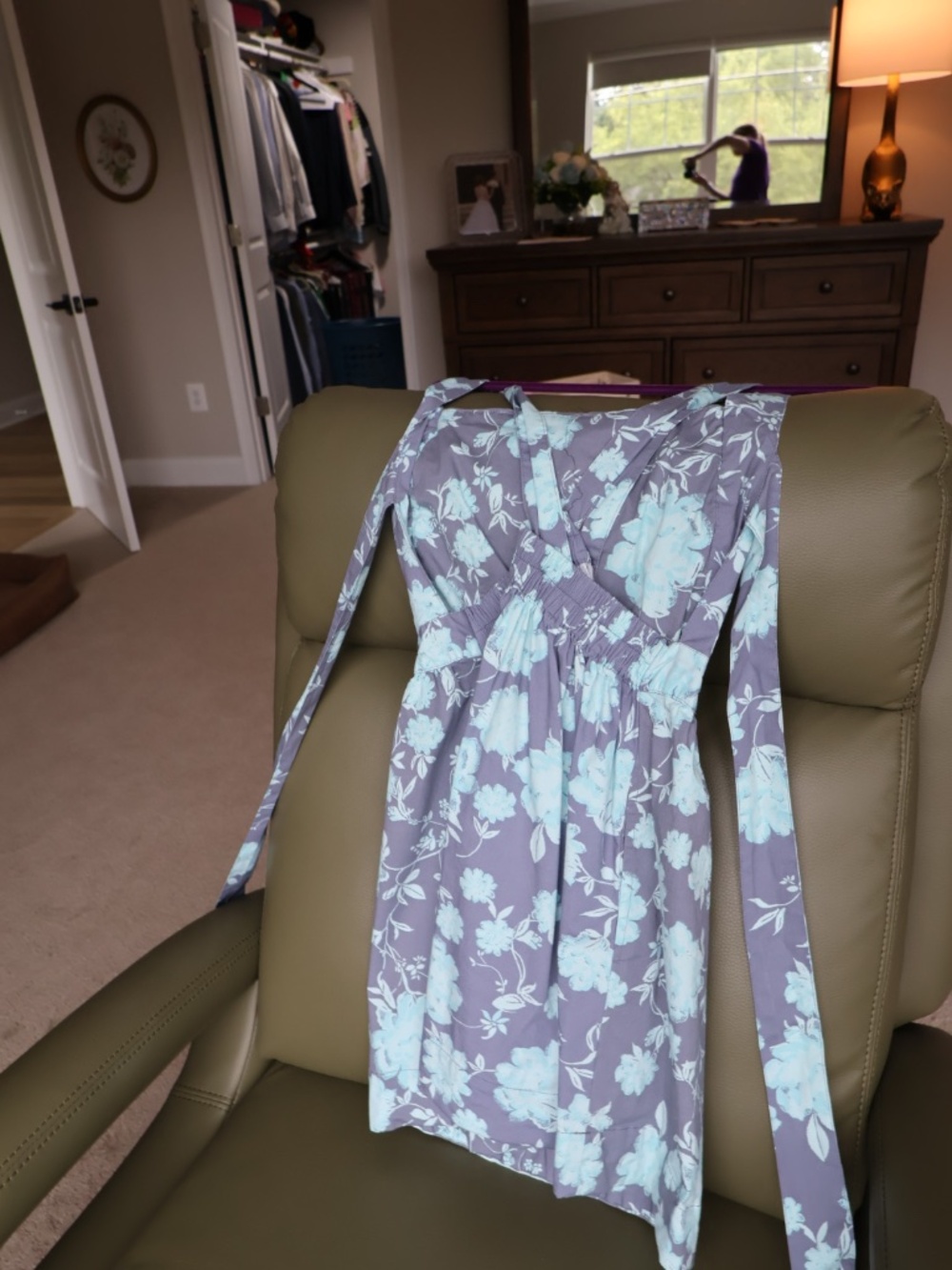 Free People Meet Me In Maui Mini Dress In Ocean Combo (S) - Picture 2 of 8